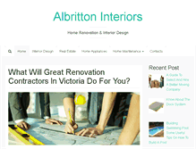Tablet Screenshot of albritton-interiors.com